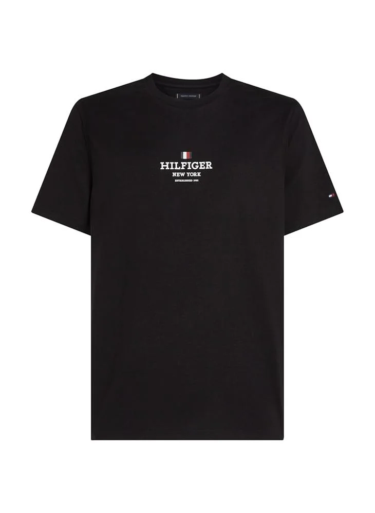 تومي هيلفيغر Logo Crew Neck T-Shirt