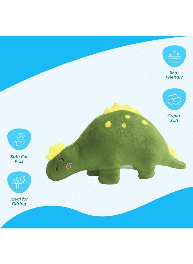 ERRECOM Ultra 16 inch Cute Stegosaurus Fully Stuffed Soft Plush Toy for Kids in Green|Animal Toy Birthday|Anniversary|Christmas|Diwali|Home Décor  - Image 3