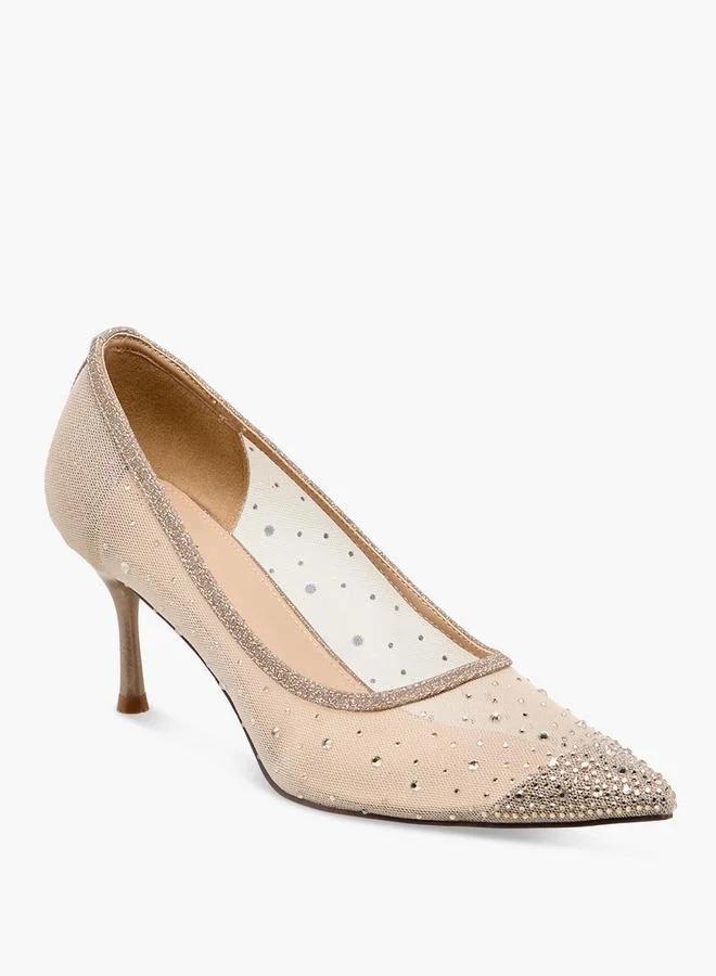 Flora Bella By Shoexpress Women Embellished Stiletto Heel Pumps