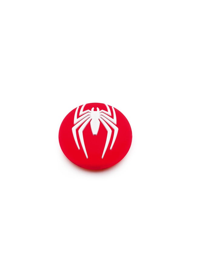 Generic - PS4 Handle Silicone Cap PS5 Key Cap XBOXONE Gamepad Silicone Protective Cap 3D Rocker Cap-Product Color:Gp5-4-017 White Spider On Red Background - Image 1