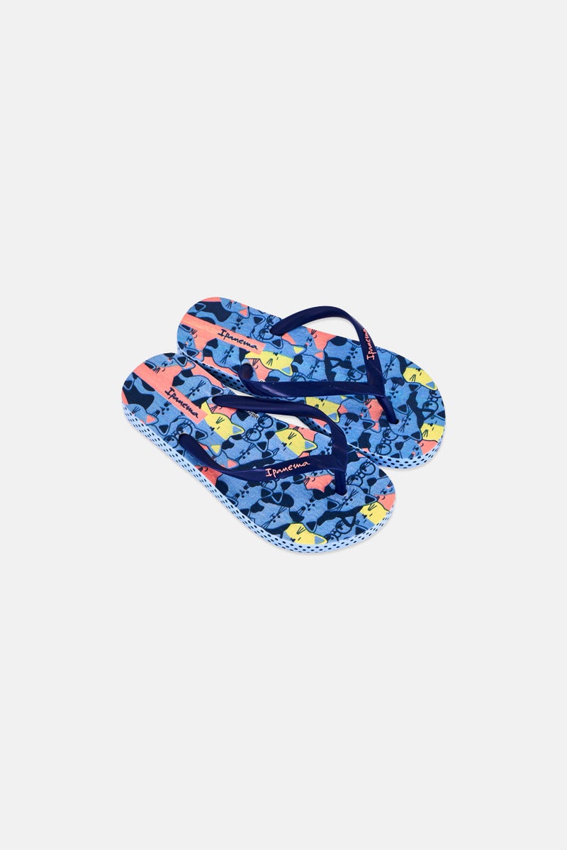 Ipanema Kids Boy Pets Slip On Slippers, Blue - Image 2