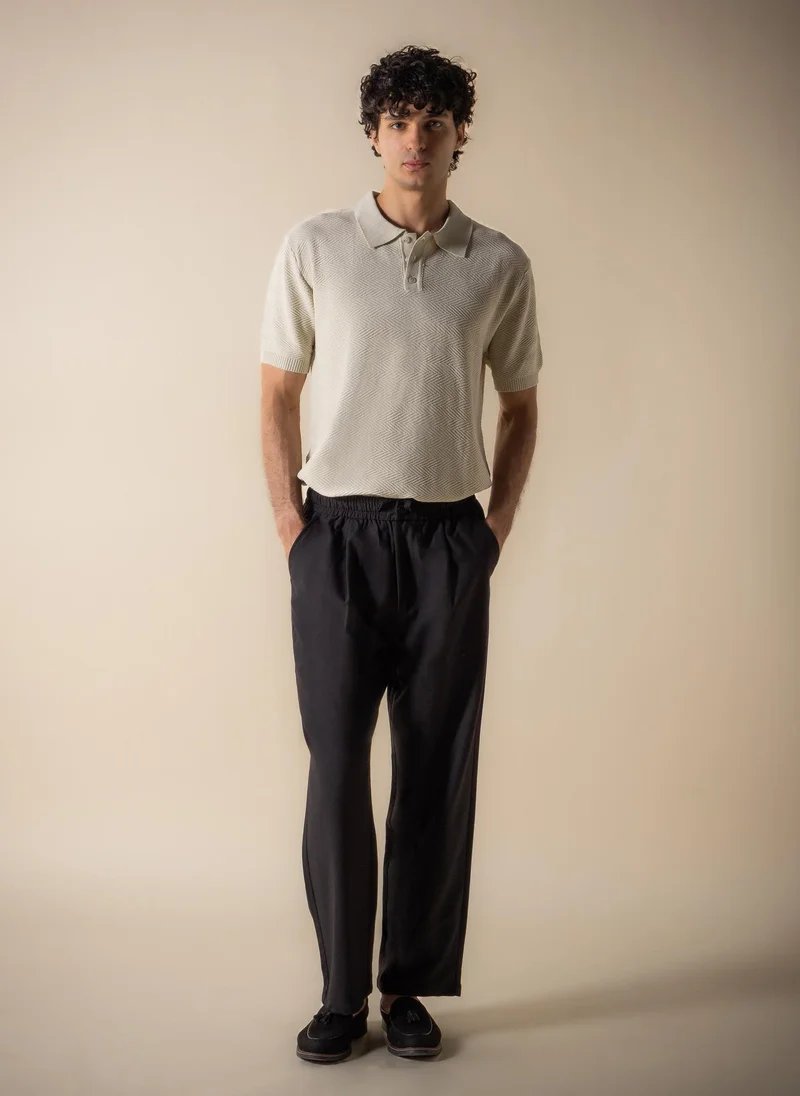 شايبس TEXTURED PATTERN POLO SHIRT