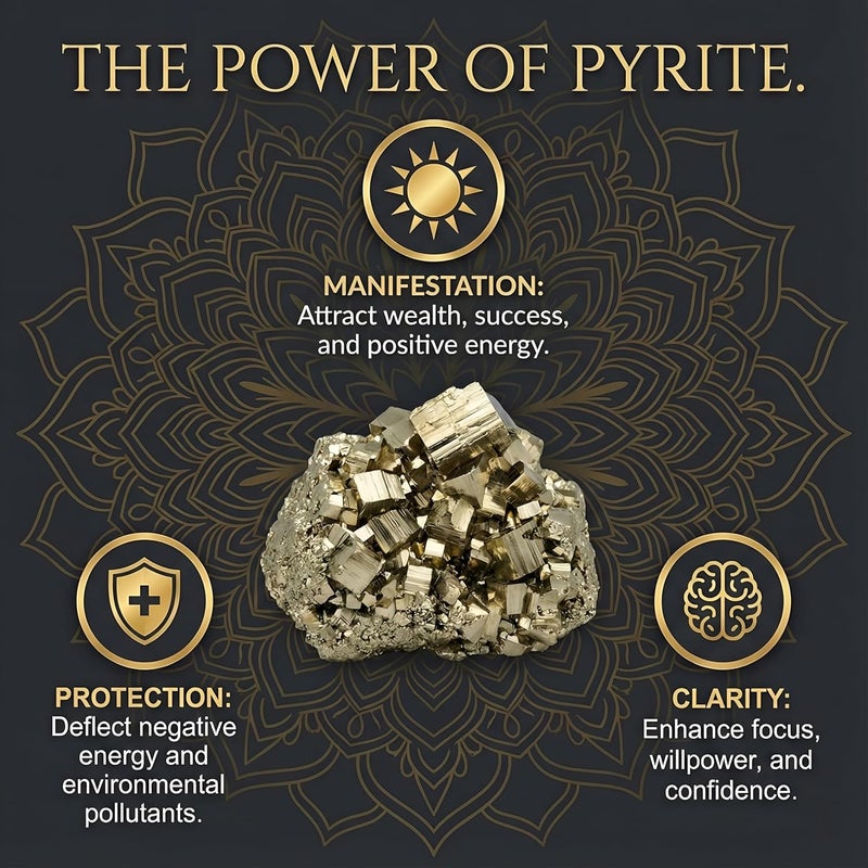 GRATIFY Raw Pyrite Anklet – Stone of Money, Protection & Power | Genuine Pyrite Crystal Anklet for Women | Spiritual Jewellery & Gift for Luck, Confidence & Prosperity - Image 3