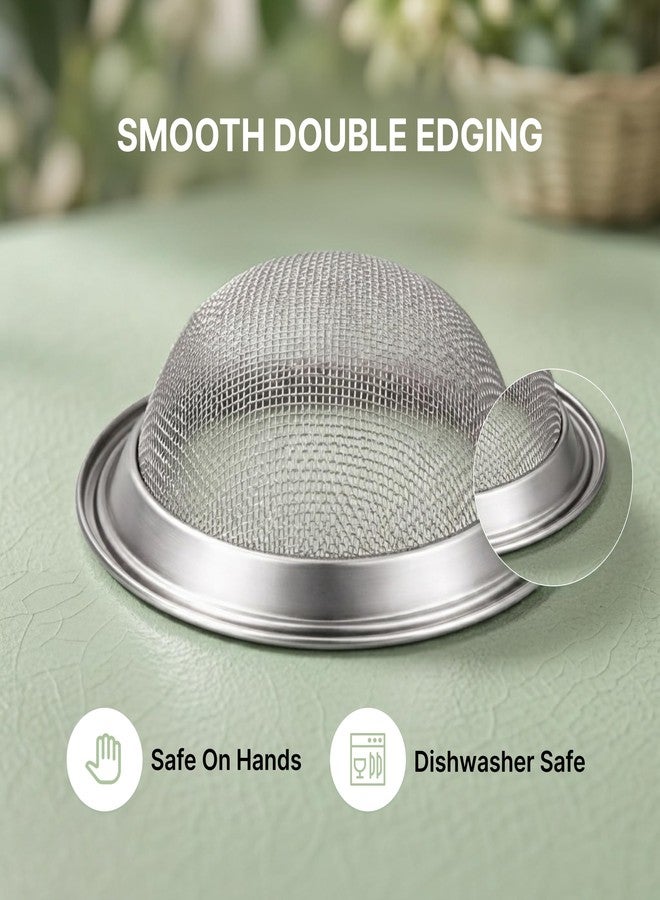 DALUCI Stainless Steel Sink Strainer | Kitchen Sink Drain Filter & Waste Coupling Jali | Rust Proof Heavy Duty Sink Strainer Steel with Wide Rim (11 CM) (1) - Image 5