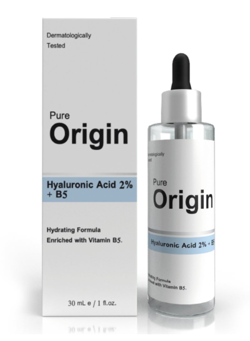 Pure Origin Hyaluronic Acid 2% + B5 Serum 30ml – Deep Hydration & Skin Repair - Image 1