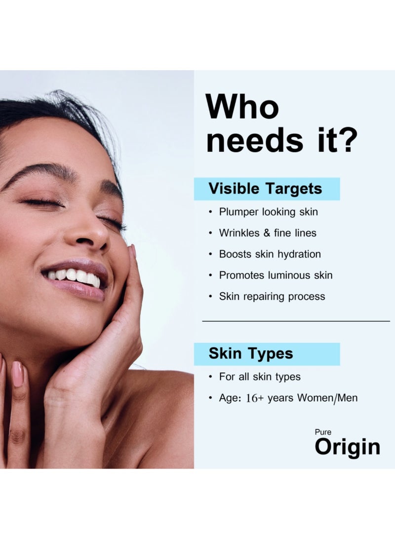 Pure Origin Hyaluronic Acid 2% + B5 Serum 30ml – Deep Hydration & Skin Repair - Image 2