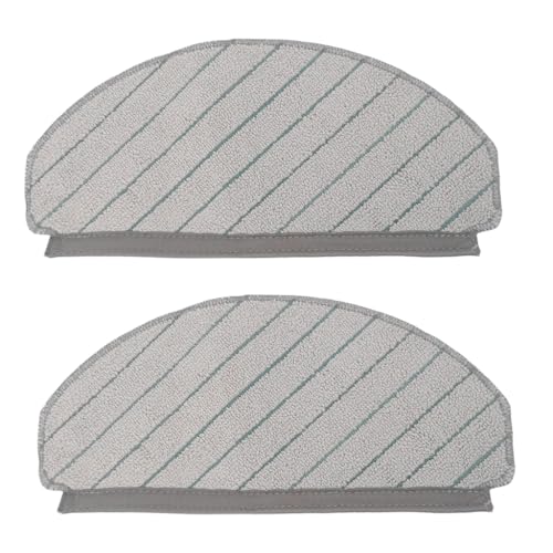 HASTHIP® 2Pcs Replenishment Kit, Microfiber Mop Cloths Replacement Parts for Ecovacs N20 Pro/N20 Robot Vacuum Cleaner for Hard Wood Floor Floor, Replacement Accessories Efficient Dust & Dirt Removal - Image 1