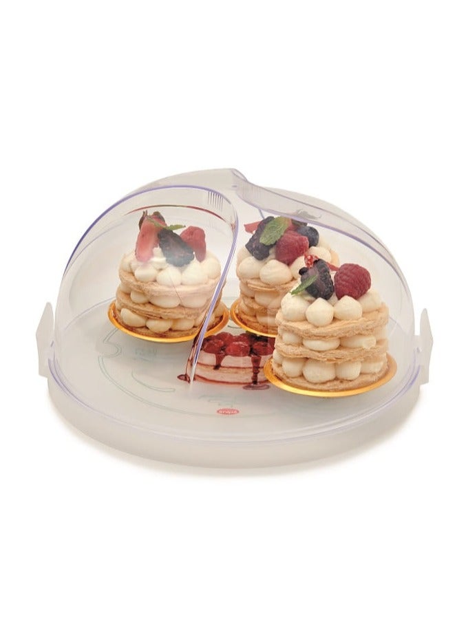 Snips Pastries Keeper with Tray & Dome Cover – 24cm, Made in Italy - Image 3