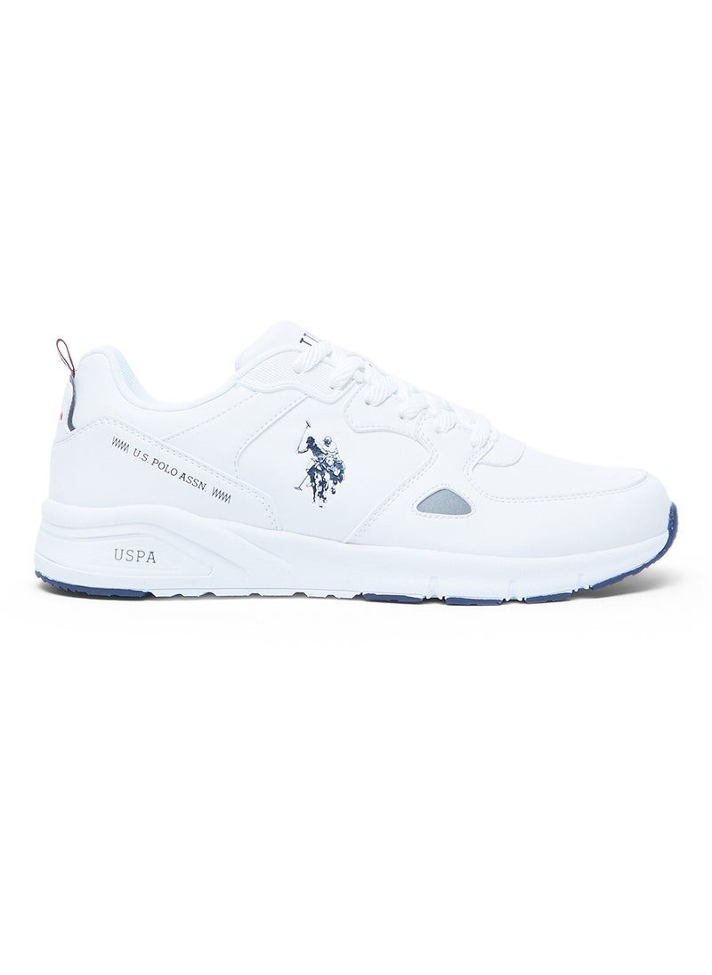 U.S. Polo Assn. - Men's White Low-Top Casual Sneakers with Iconic Branding for a Clean Look - Image 1