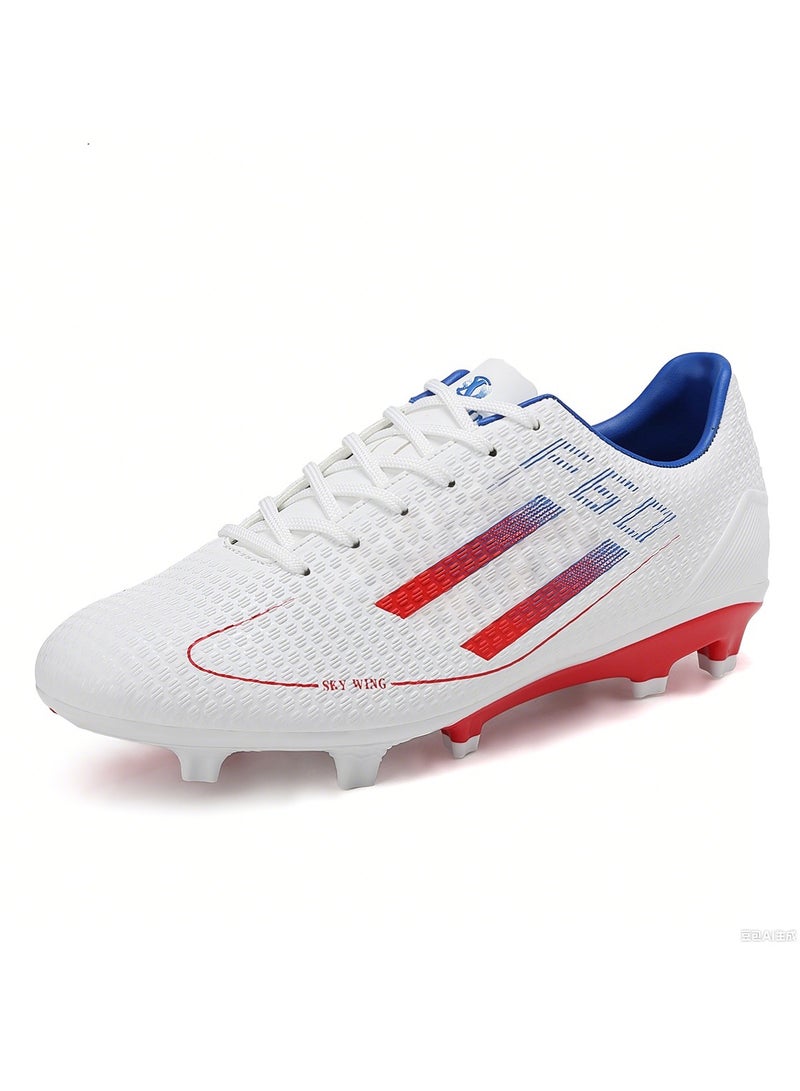 جناح السماء أحذية كرة قدم للرجال والنساء على أرض صلبة، أحذية كرة قدم منخفضة الارتفاع، نعل FG، أحذية كرة قدم خفيفة الوزن للتدريب الاحترافي في الهواء الطلق - Image 2