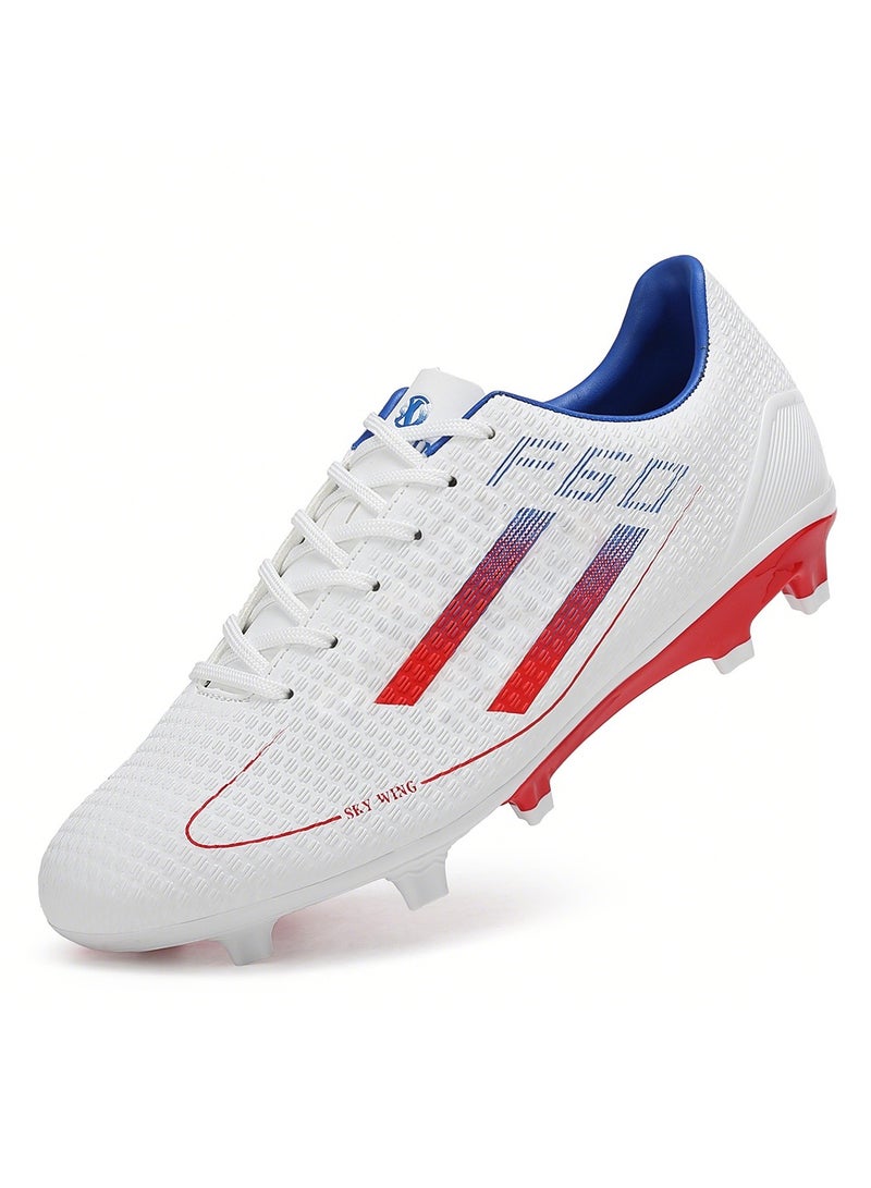 جناح السماء أحذية كرة قدم للرجال والنساء على أرض صلبة، أحذية كرة قدم منخفضة الارتفاع، نعل FG، أحذية كرة قدم خفيفة الوزن للتدريب الاحترافي في الهواء الطلق - Image 1