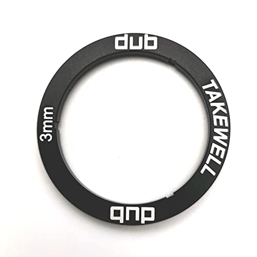 takewell Dub Bottom Bracket Spacer for SRAM Dub Bottom Bracket Installation, Aluminum, Black, 1 PCS, Width: 3 mm. The Aluminum Alloy Spacer Replaces Plastic Spacer. - Image 2