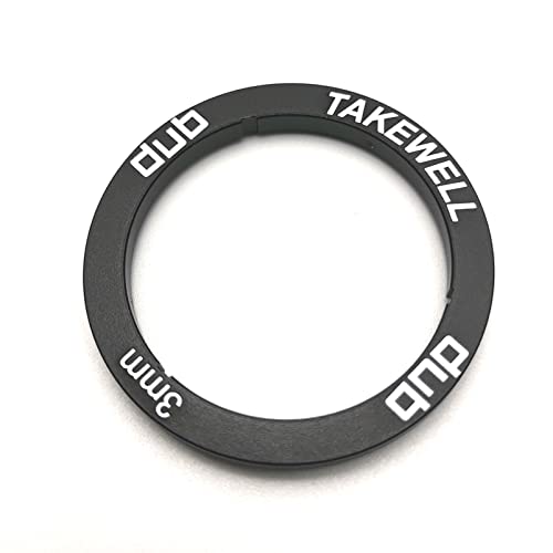 takewell Dub Bottom Bracket Spacer for SRAM Dub Bottom Bracket Installation, Aluminum, Black, 1 PCS, Width: 3 mm. The Aluminum Alloy Spacer Replaces Plastic Spacer. - Image 1