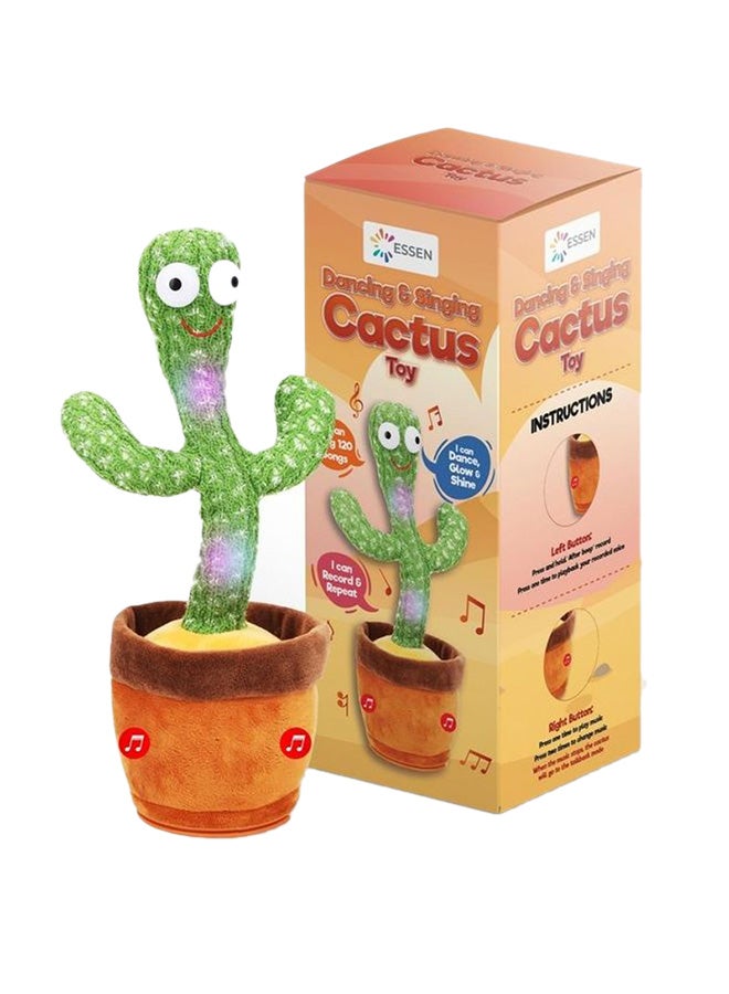 ESSEN Dancing Singing Talking Cactus Plush Puppet Toy - Image 1