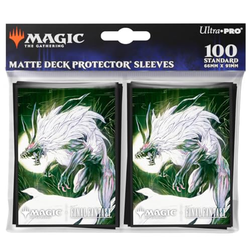 Ultra PRO Final Fantasy x Universes Beyond Summon Fenrir 100ct Deck Protector Sleeves for Magic The Gathering Trading Card Accessories Collectible Card Game Gear Final Fantasy Collectibles - Image 1