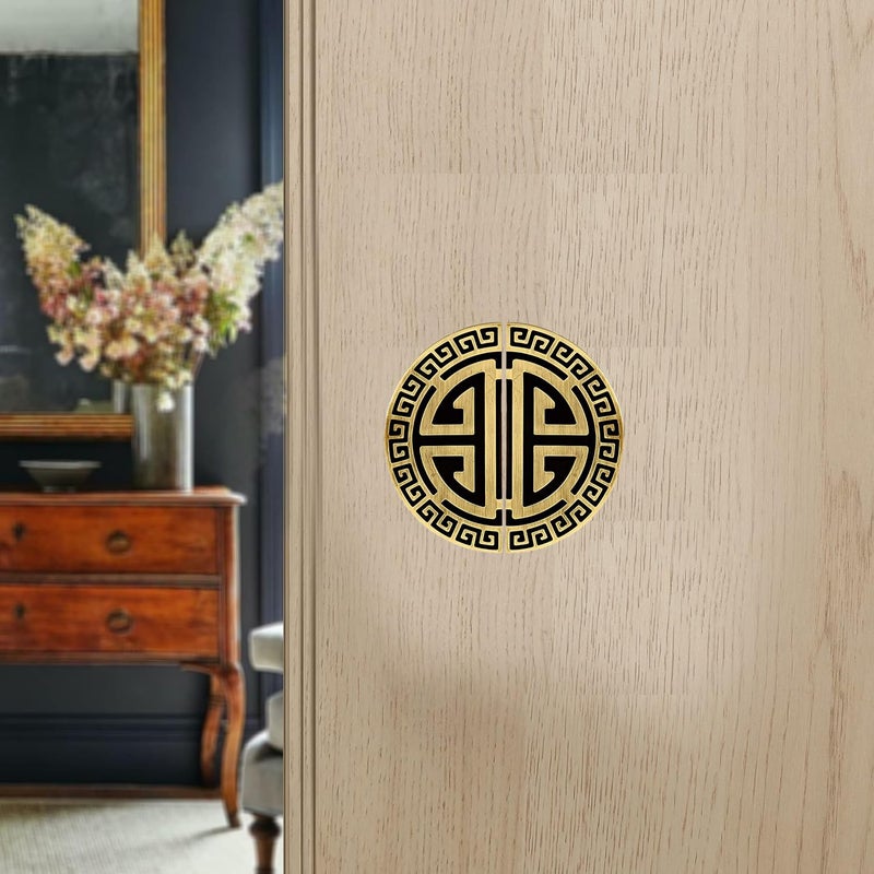 Indeed Figo Main Door HandleWardrobe HandleDoor Handles for Main DoorGlass Door Pull HandleDoor Hardware Round Diameter 6 inch Pack of 2 pcs Brass Antique - Image 4