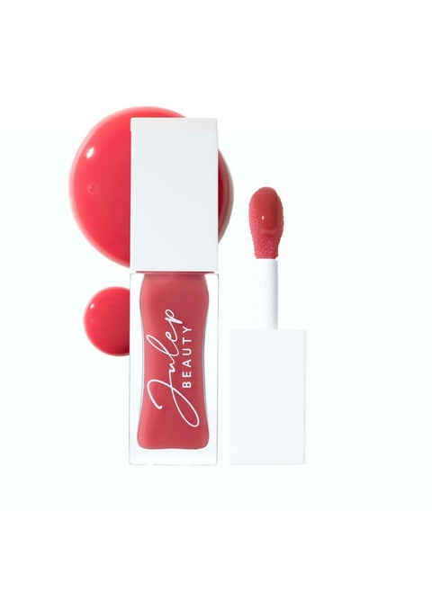 Julep So Plush Glossy Lip Oil - Nourishing Apricot, Avocado & Jojoba, Sheer Color & Shine, Moisturizing for Dry Lips-Clear Conscience (Rosy Glow, 1.15 oz)