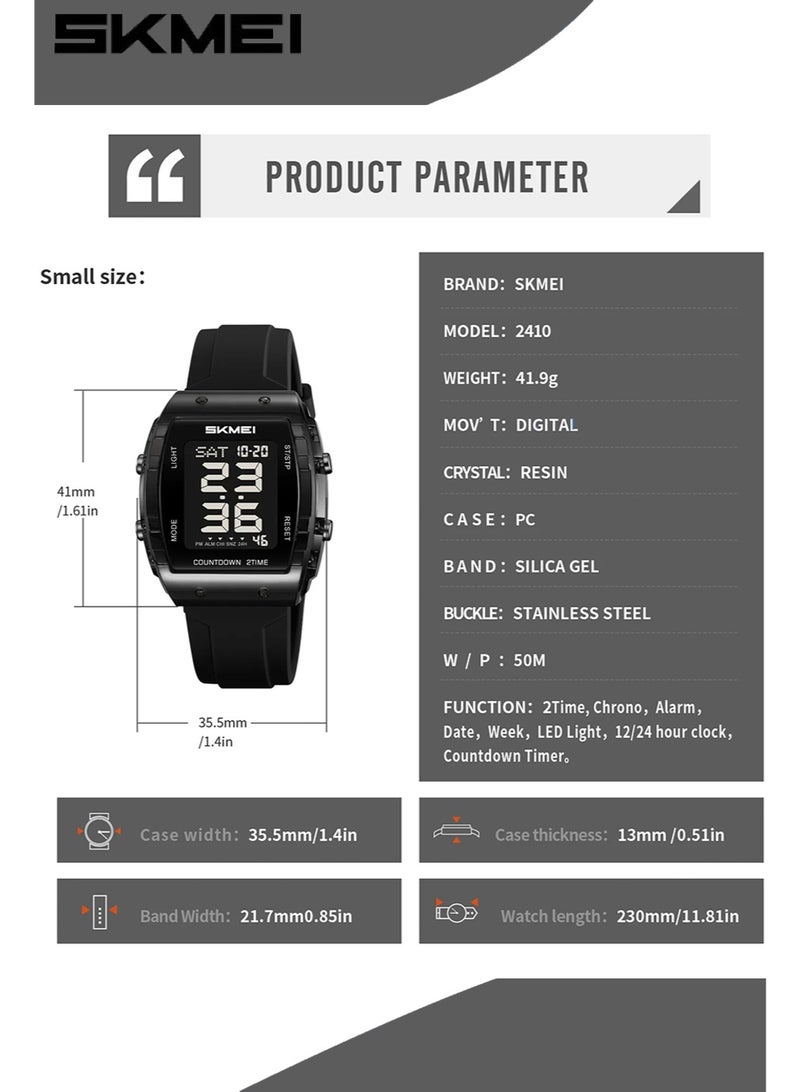 SKMEI Women's watches, fashion electronic watches, waterproof digital watches, multi-function watches - Image 5