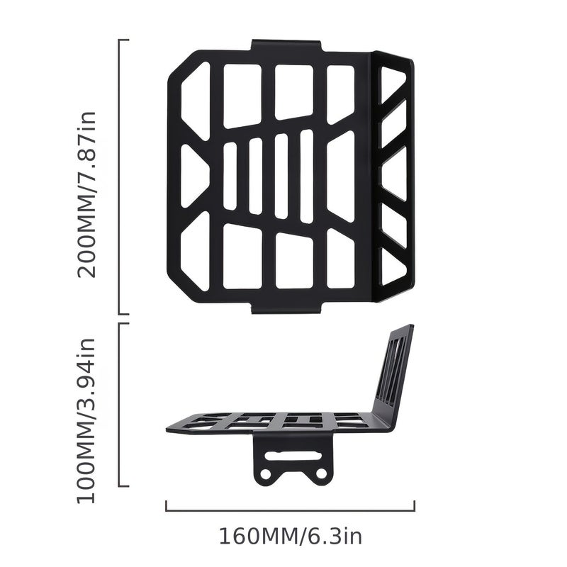 Black Front Rack Luggage Storage Bracket for Ebike Cargo Carrier - Image 2