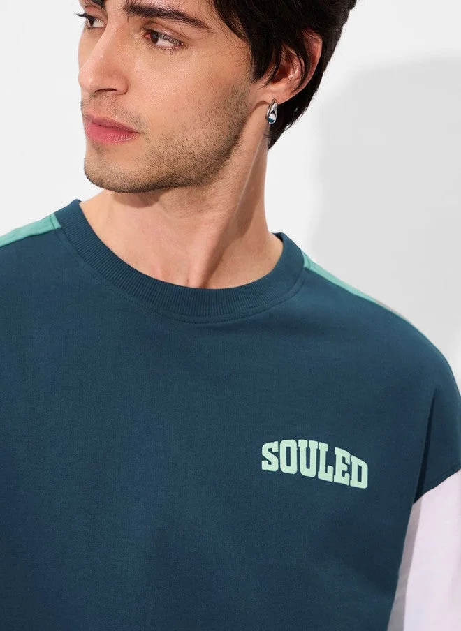 ذا سوليد ستور The Souled Store Men Multicolor Printed Cotton Oversized Fit T-Shirt