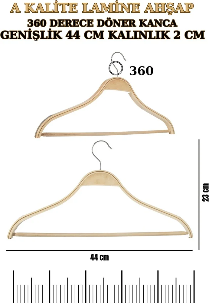 İstanbul Manken Istanbul Mannequin 5 Pieces A-Quality Laminated Men's Jacket Hanger Shirt Hanger T-Shirt Hanger Wooden Hanger Clothes Hanger
