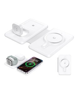 Wireless Charger for iPhone 16-3 in 1 Charging Station for Apple Devices, Travel Magnetic Charger pad for iPhone 15 14 13 12 pro max u0026 AirPods 4/3/Pro u0026 Apple Watch