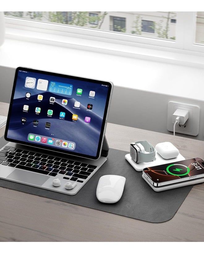 Generic - Wireless Charger for iPhone 16-3 in 1 Charging Station for Apple Devices, Travel Magnetic Charger pad for iPhone 15 14 13 12 pro max u0026 AirPods 4/3/Pro u0026 Apple Watch - Image 1