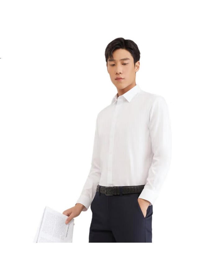 YOUNGOR Men'S Shirt Spring And Autumn, Casual Formal Shirt For Young Men, Vldp12134Bja, White, Size 41 - Image 3