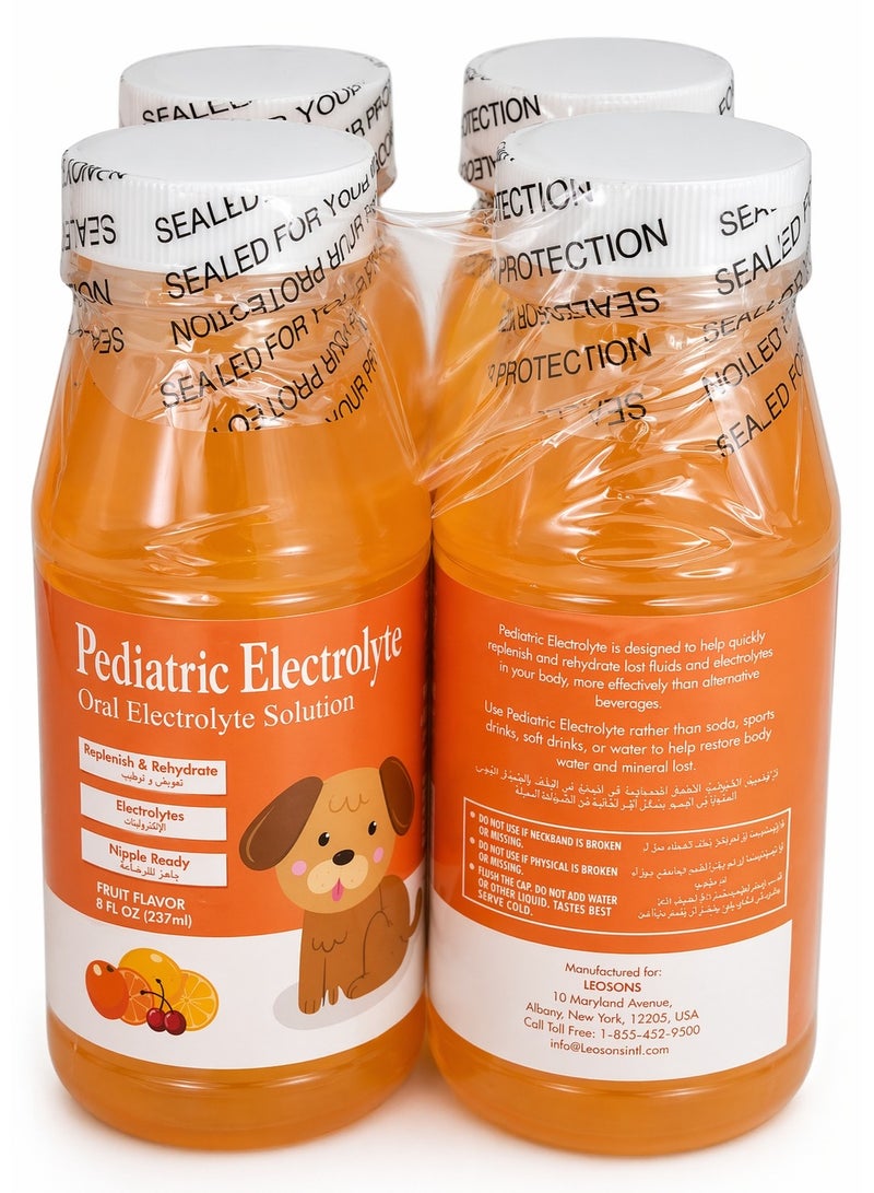 PEDIATRIC ELCTROLYTE FRUIT 4X237ML