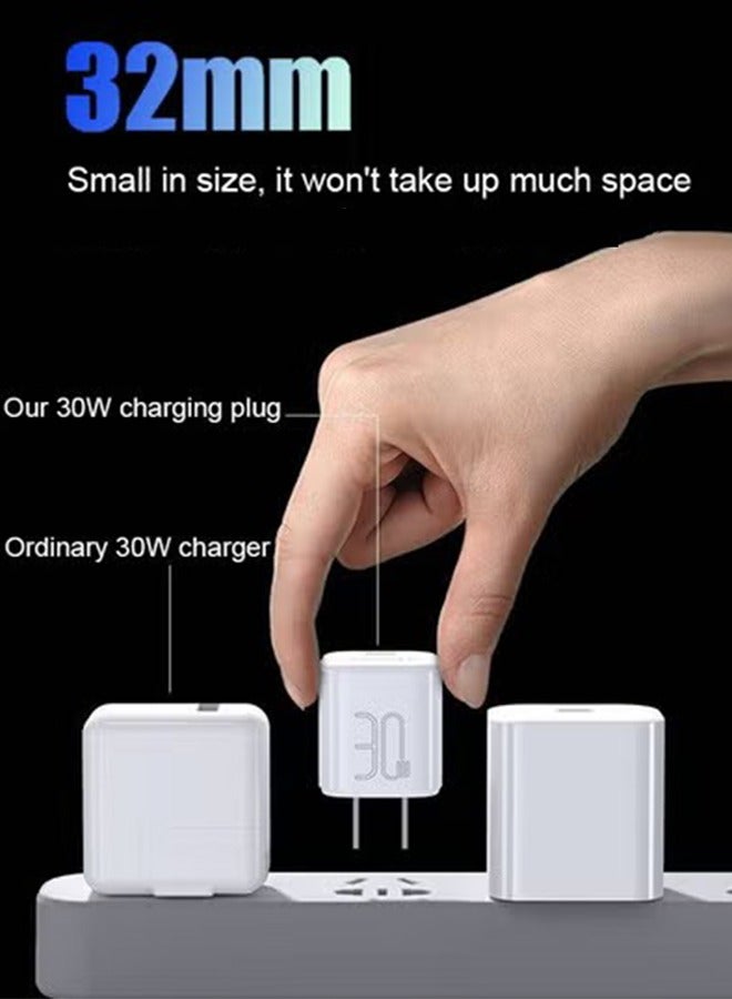 Pisen Fast Charger for IPhone 14 series, iPhone 13 series, iPhone 12 series, iPhone 11 series, iPhone 8White, PD 30W, Universal Travel Adapter, The Volume Is Very Small For Apple Series Product Plug - Image 2