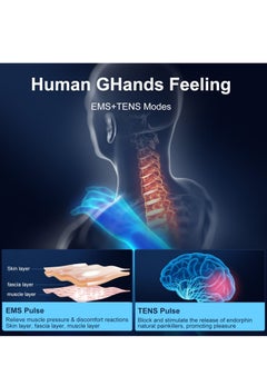 ماركة غير محددة آلة Tens لتخفيف الألم، تخفيف آلام الظهر، جهاز تدليك كهربائي للعلاجEMS، 6 أوضاع و19 مستوى لجهاز تدليك الظهر لتخفيف الألم، جهاز تدليك للرقبة  - Image 5
