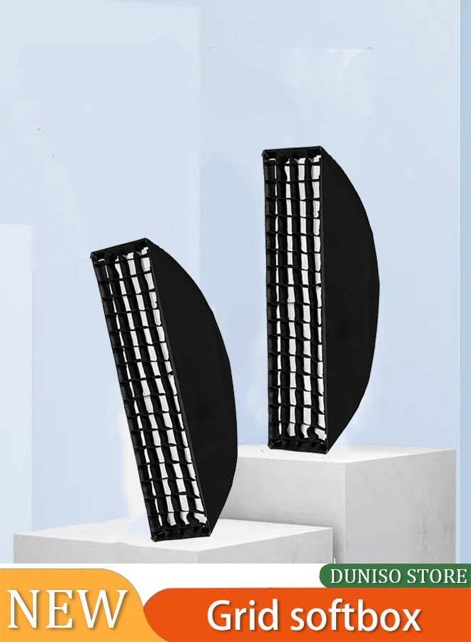 Honeycomb Grid Strip Beehive Softbox Mount for Godox Flash Light and Other Studio Flash Light, Umbrella Softbox Studio Flash Lighting [Grid Only] - Image 1