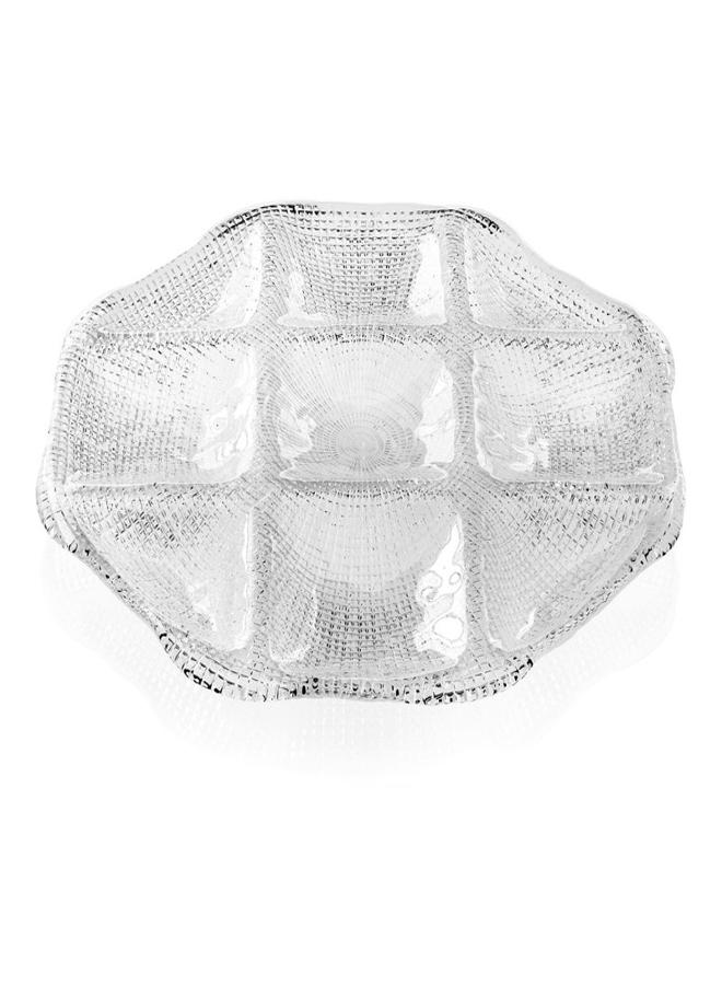 IVV Octagonal Relish Tray Diamante 34X34 Cm- Clear  - Image 3