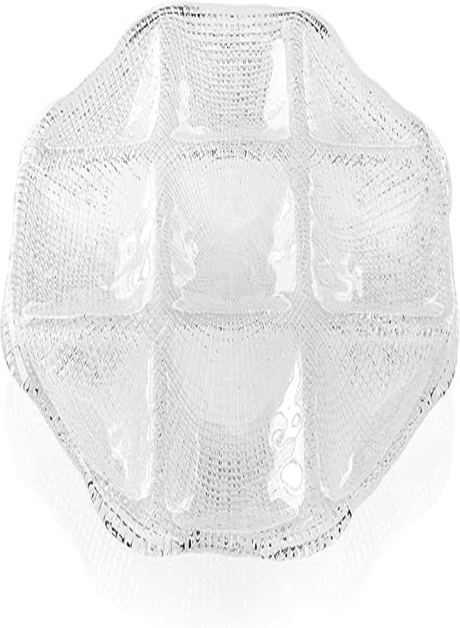 IVV Octagonal Relish Tray Diamante 34X34 Cm- Clear  - Image 1