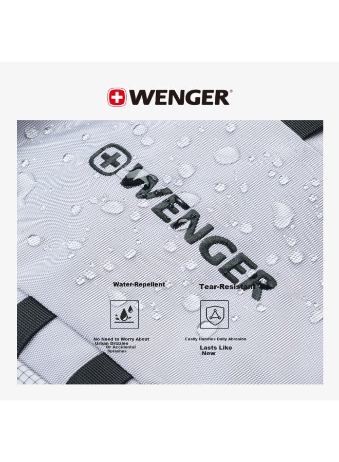 Wenger Wego Large Capacity Multifunctional Waterproof Outdoor Sports Professional Skiing Mountaineering Backpack Silver White - Image 4