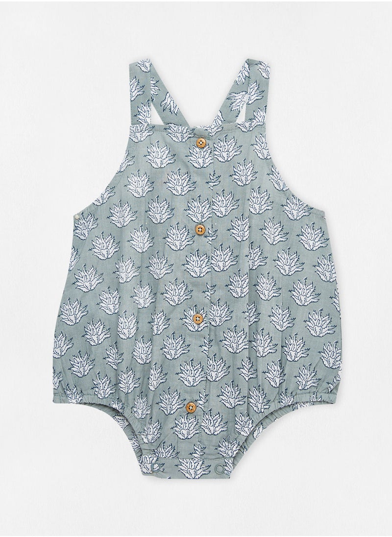 MANGO - Baby Unisex All-Over Print Romper - Image 1