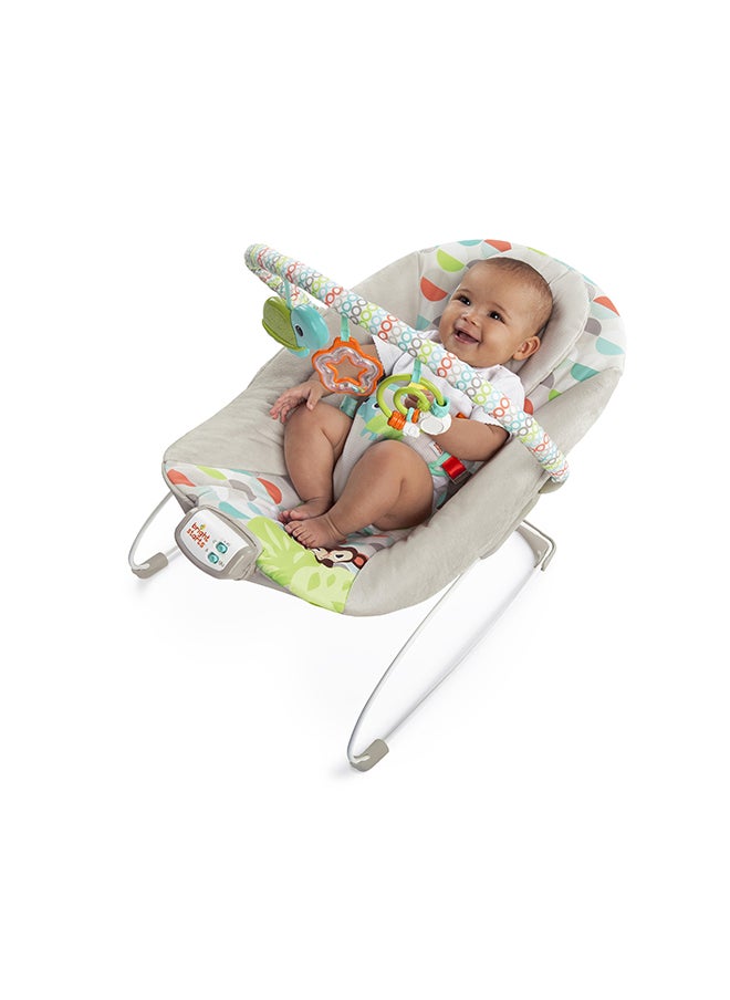 Bright Starts - Happy Safari Bouncer - Grey - Image 1