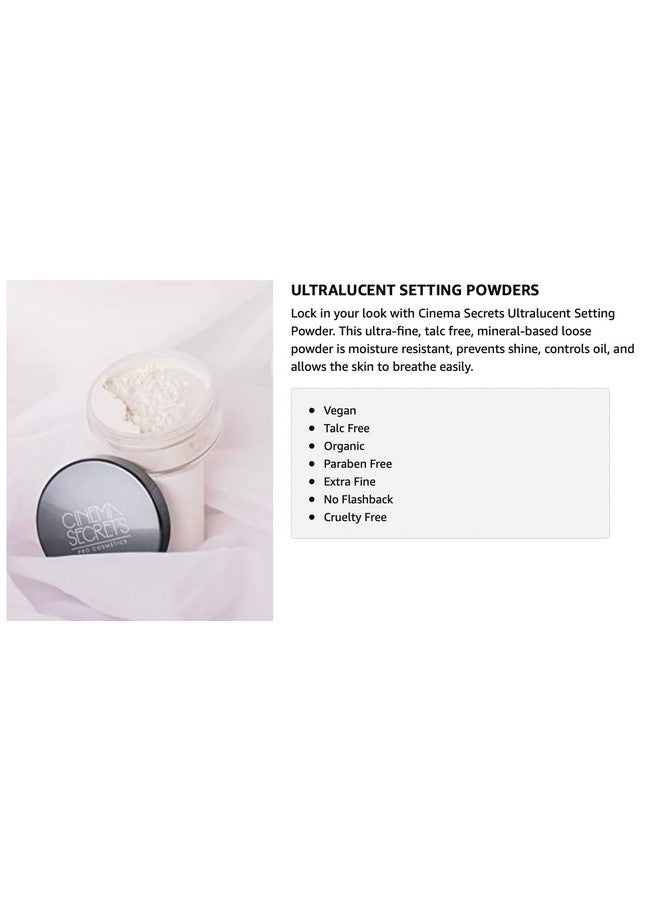 Cinema Secrets Pro Cosmetics Ultralucent Loose Setting Powder Warm Light - Image 2