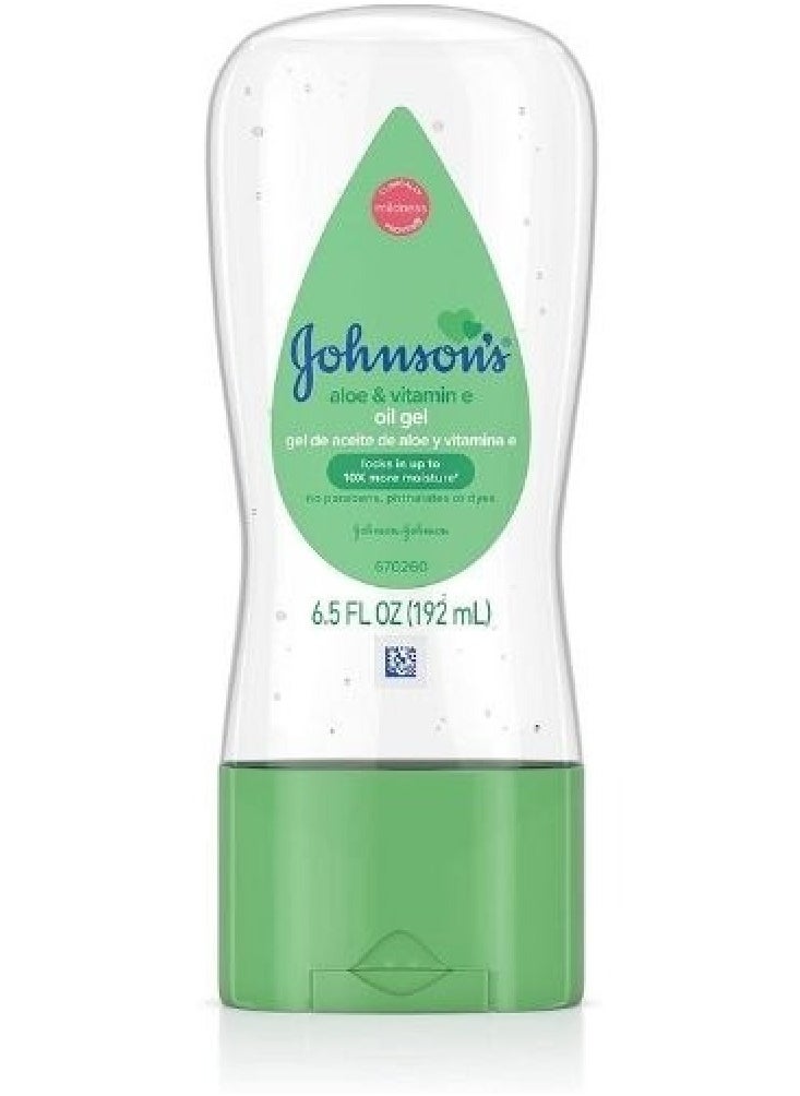 Johnson's Baby - Johnson's Aloe Vera and Vitamin E Gel Oil 192 ml - Image 1