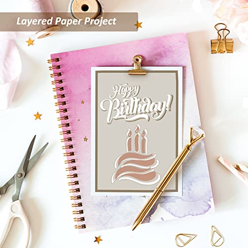 Livholic 48 Sheets Earth Tones Color Card Stock Paper 12x12 250 gsm 92 lb Cover Neutral Scrapbook Paper 24 Assorted Colors Double Sided Grays Cardstock for Cricut, Cardmaking - Image 5