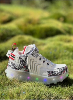 LITTLE ROCKZ LED Flash Light Fashion Shiny Sneaker Skate Heelys Shoes With Wheels And Lightning Sole  - Image 2