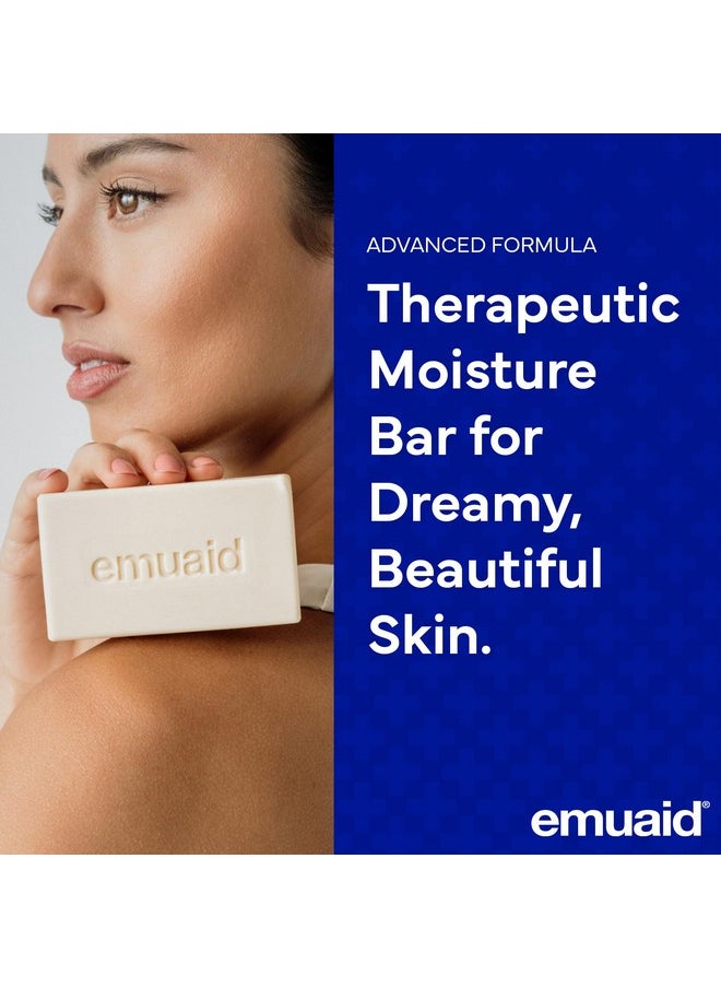 Emuaid - EMUAID Therapeutic Moisture Bar | Cleansing Face & Body Bar Soap |Soothe & Repair Dry, Damaged Skin |with 5% Emu Oil, Tea Tree Oil, Argan Oil, Macadamia & Jojoba | For All Skin Types | 5oz Bar, 1 Pack - Image 1
