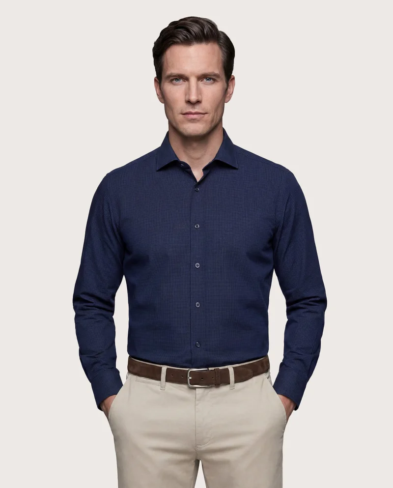 كاميتشسما Checkered Poplin Shirt
