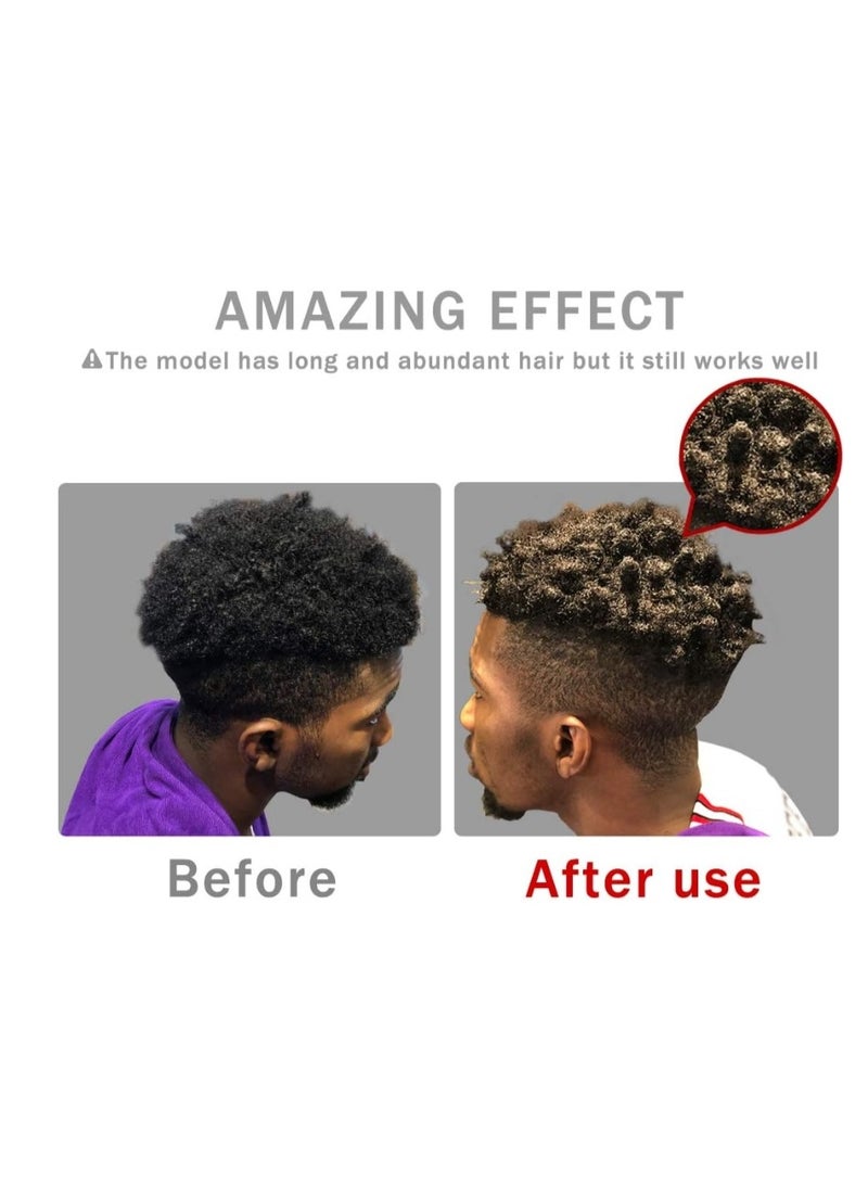 Big Holes Barber Hair Brush Sponge Dreads Locking Twist Afro Curl Coil Wave Hair Care Tool 1 PCS - Image 2