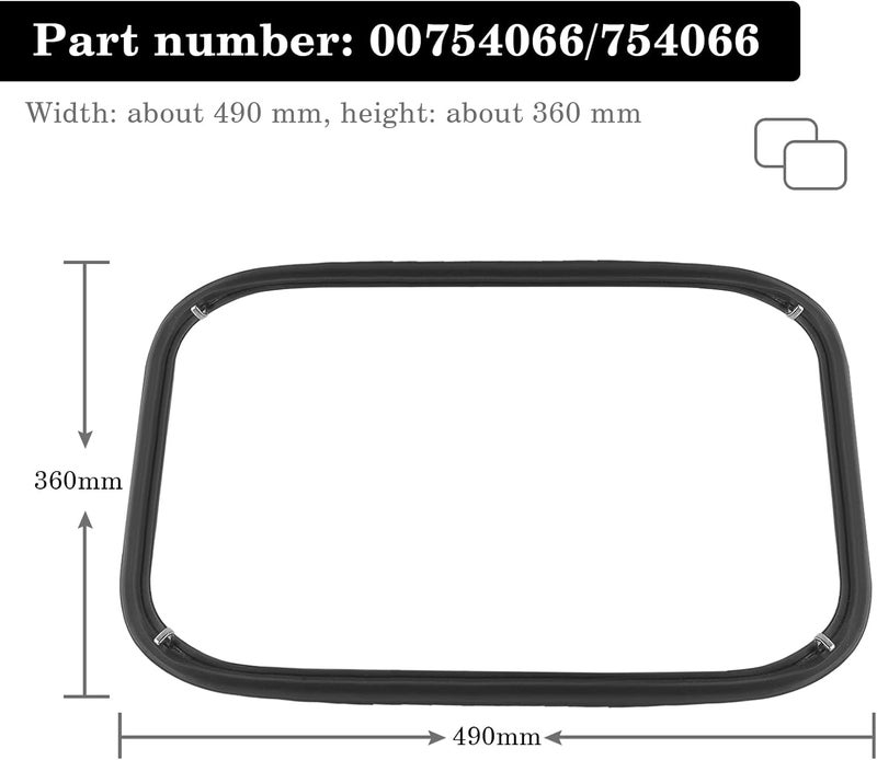 ANTOBLE BOD20 Oven Seal Rubber Suitable for Various Cookers / Ovens from Bosch/Siemens/Neff/Constructa - Suitable for Part No. 00754066/754066 (2 Pack) Reinforced edge - Image 2