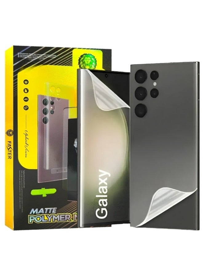 Faster 3in1 screen protector for the Samsung Galaxy S24 Plus, from Faster, with a back protector for the phone, with full coverage from edge to edge, anti-break and anti-fingerprint - Image 1