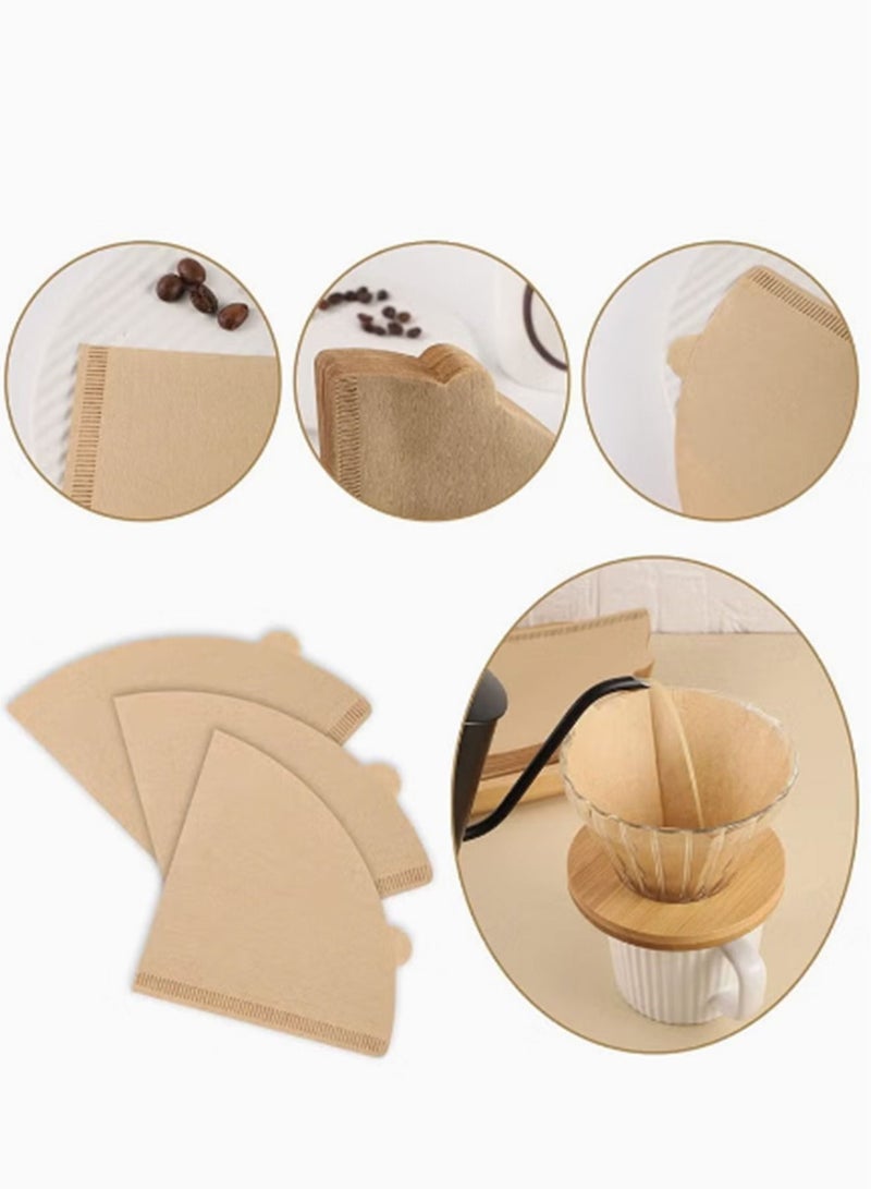 100-Piece Coffee Paper Filter Beige - Image 3