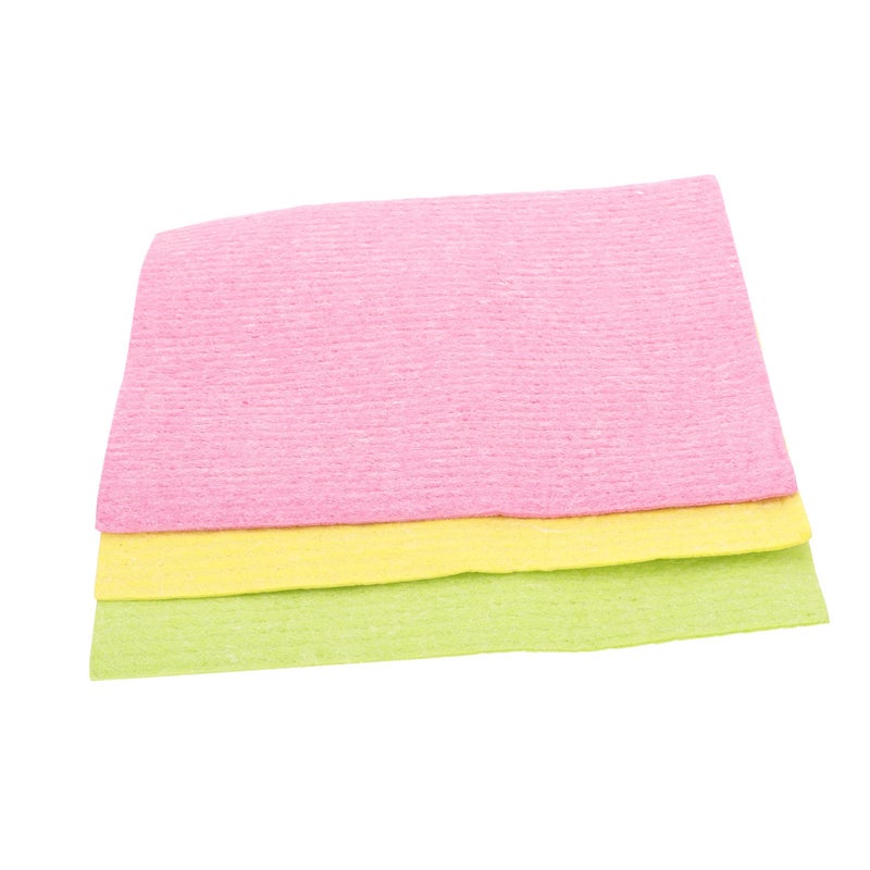 3Pcs Absorbent Kitchen Dish Towels Pulp Dishcloths For Household Cleaning - Image 2