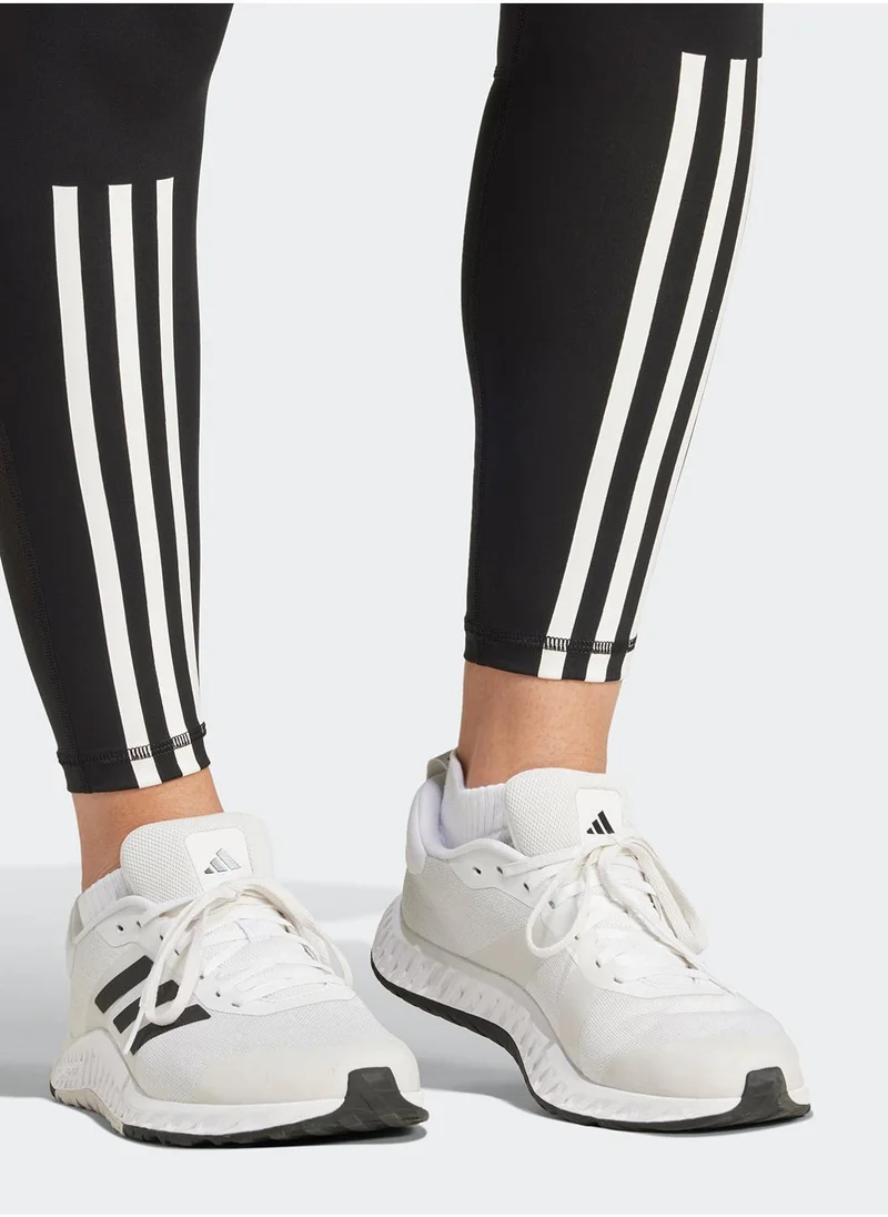 Adidas Black TECHFIT 3-Stripes 7/8 Leggings for Women | Best Price UAE