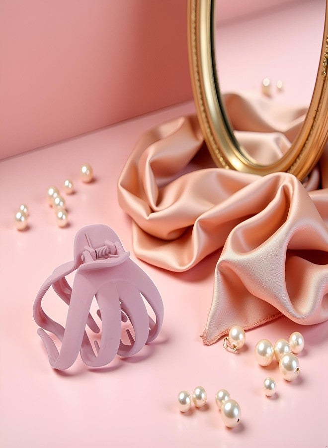BWESOO Pink Cute Degtnb Ultra-Light Anti-Slip Octopus Clip - Strong Flexibility - Large Size - Women Octopus Hair Clips - Beauty Hair Accessories Hair Clips - Image 4